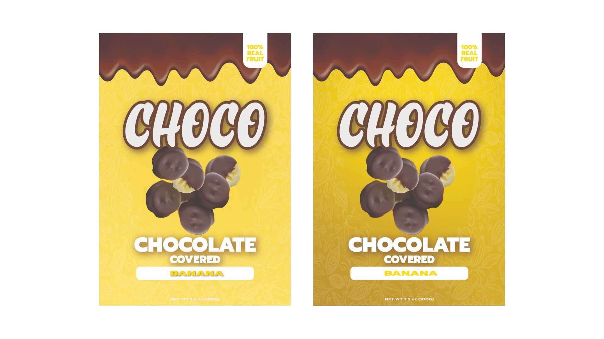 2 flat banana designs