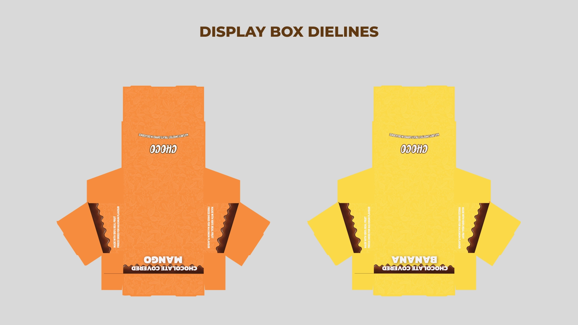 4 flat designs of different fruits