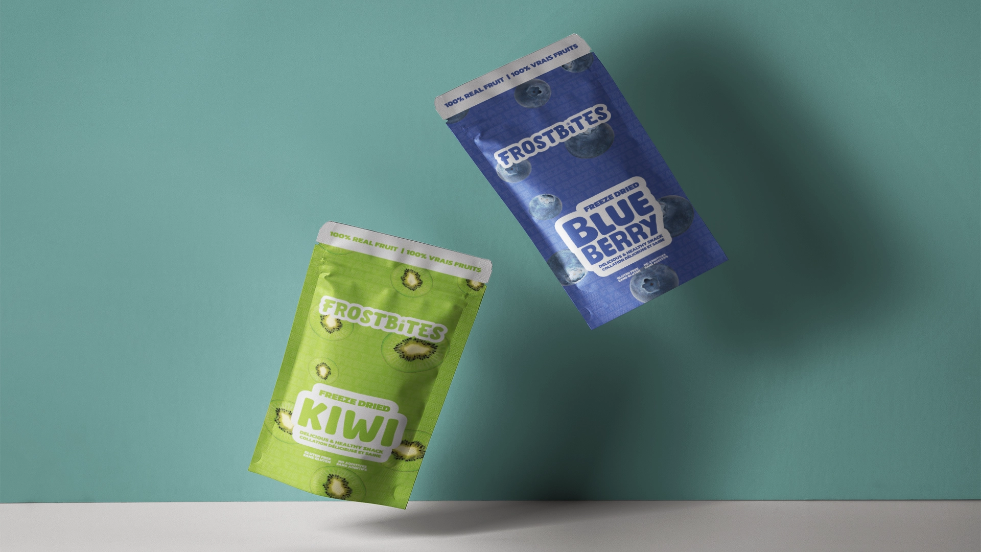 2 pouches in the air